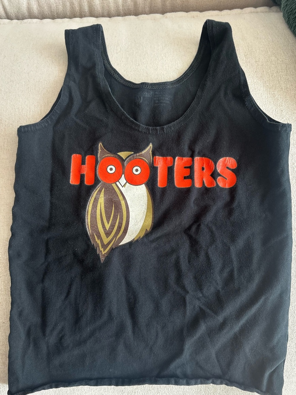 Hooters Black Tank Top - Logo Graphic